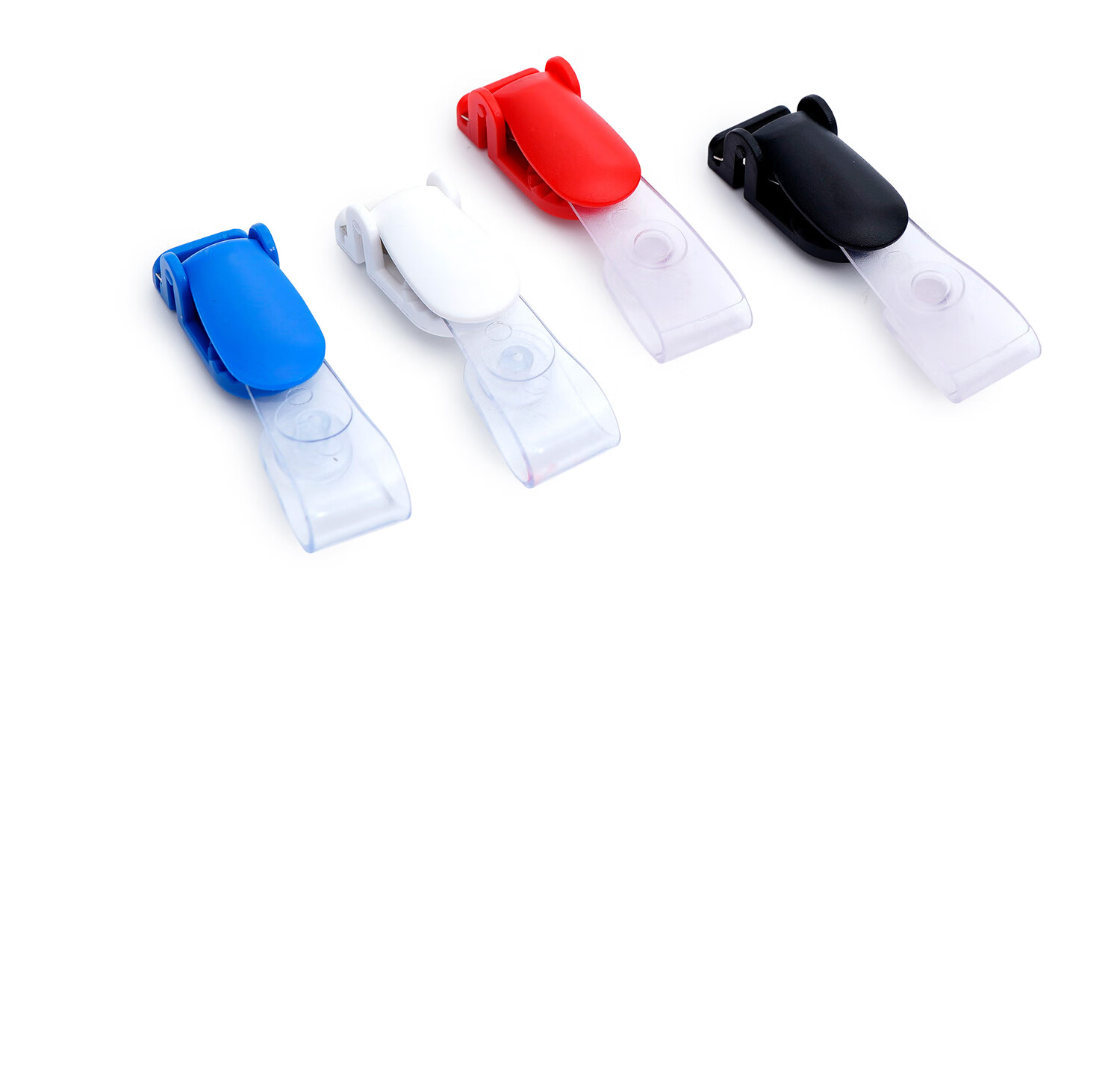 Weiji Flip-Open Plastic ID Holder, Blue, Securely Fastened, Suitable for Various IDs, Cards, Exhibition Passes, Work Permits, Employee Badges, Chest Cards, 10/Pack, 7002-BL/10 9