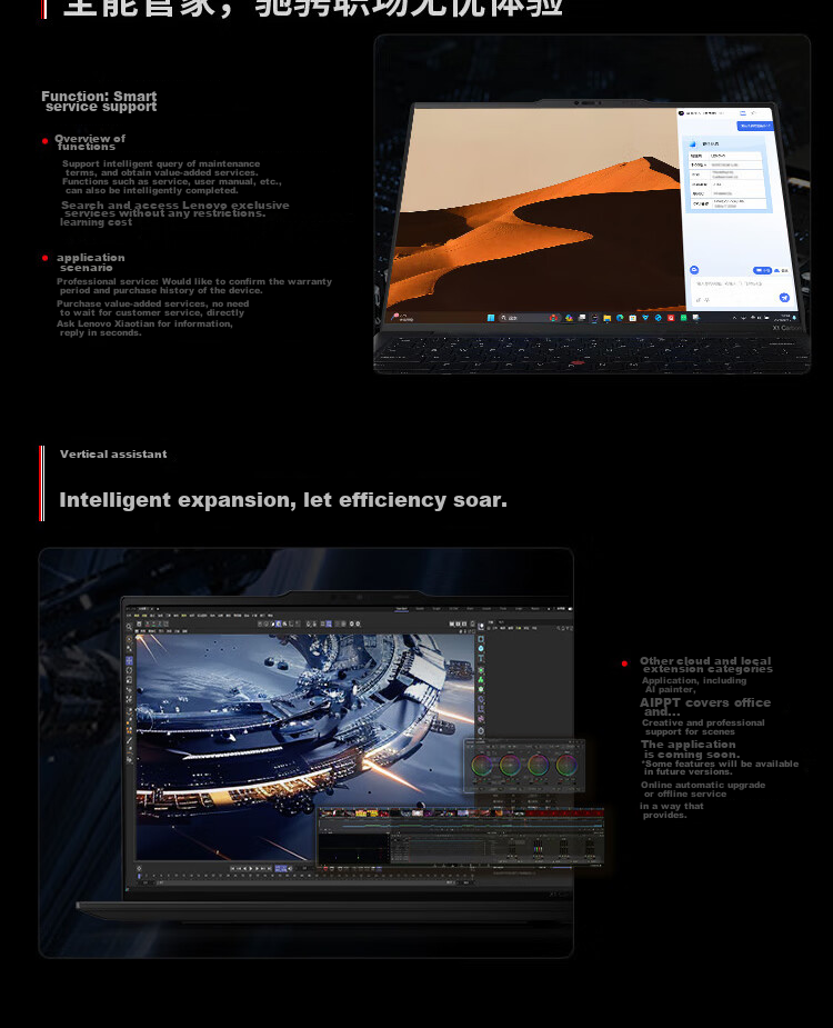ThinkPad X1 Carbon Aura AI Core Ultra5-325 Fully Connected Business Laptop 32GB 1TB 2.8K OLED with 15% National Subsidy 19