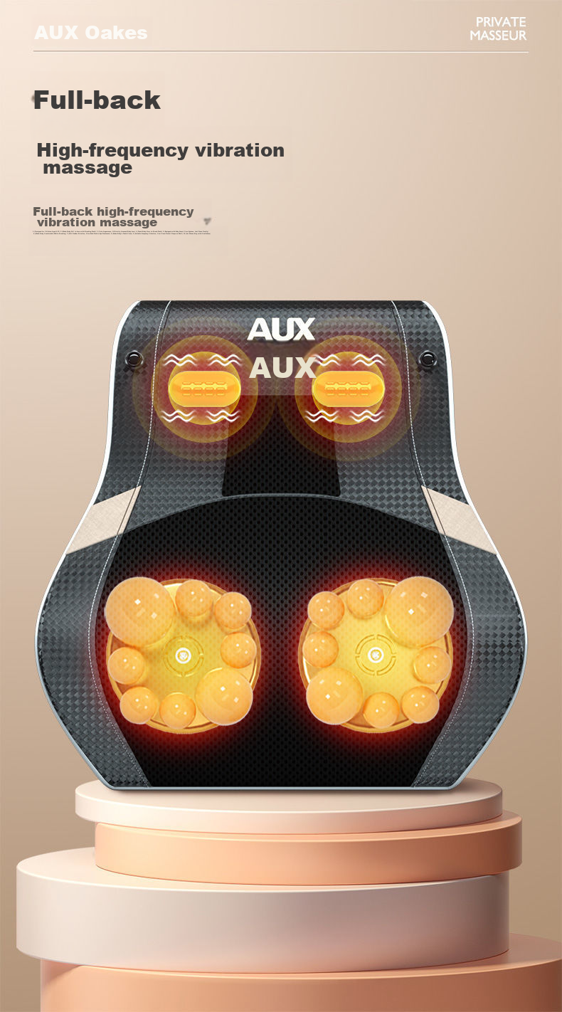 AUX Cervical Massager B05 Gift Box, Massage Pillow with Heat Therapy for Back And Waist, Shoulder And Neck Support Cushion, Birthday Gift for Parents 12