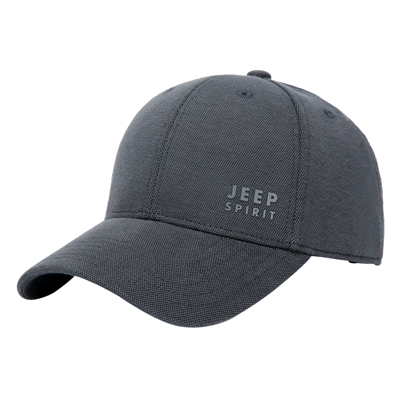 JEEP Men's Korean Style Trendy Baseball Cap Fashion Simple Duckbill Hat Unisex Couple Casual Streetwear Four Seasons A0298 Dark Gray