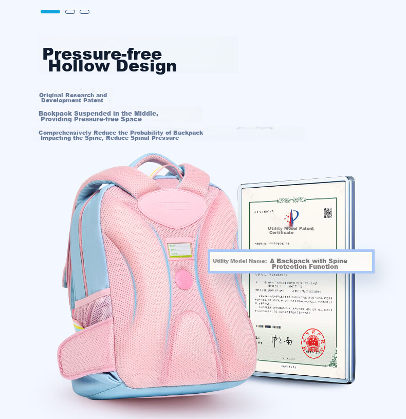 DR·KONG Spine-Protecting Lightweight Backpack for Girls, Elementary School Students Grades 1-3, Children's Gift, Large Capacity Ultra-Light Backpack 5