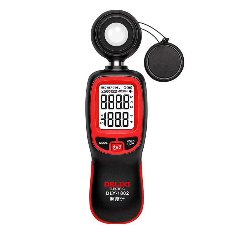 DELIXI ELECTRIC Illuminance Meter Lux Meter High Precision Lumen Tester Brightness Meter Light Meter Measurement Instrument