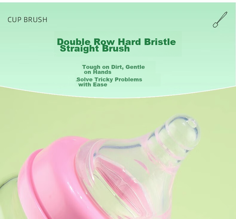 PINYU Cup Brush Cleaning Tool Four-In Long Handle Silicone Bottle Brush Water Cup Mouth Tea Cup Thermos Cup Gap Straw Brush 6