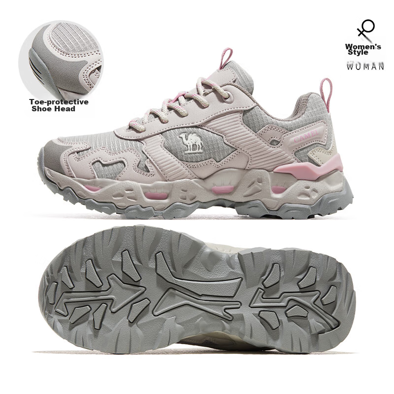 CAMEL [Moyan] Hiking Shoes, Outdoor Sports Trekking Shoes for Men And Women, Water-Resistant, Non-Slip Mountain Climbing Shoes, Size 35