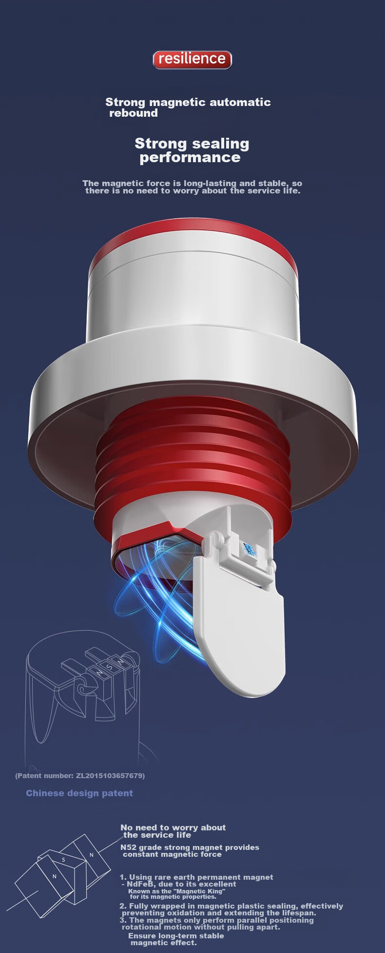 Pollock Drain Anti-Odor Device, Drain Stopper, Kitchen Drain Seal Ring, Drainage Pipe Anti-Odor And Anti-Overflow, 55 5