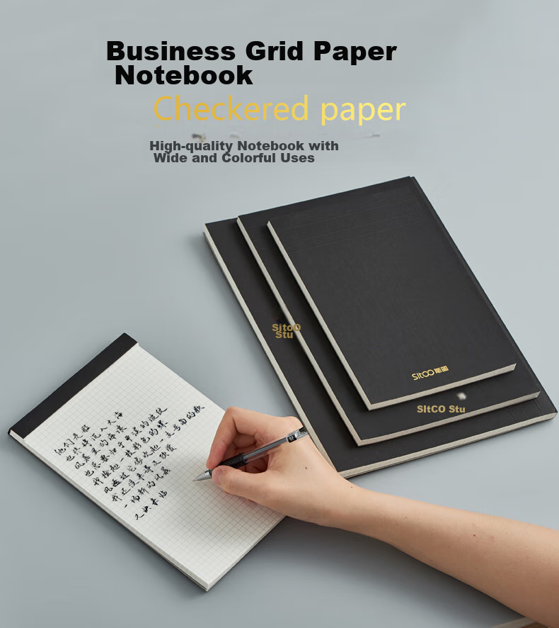 [Lowest Price Online] Sitoo Grid Notebook A4 High-Quality Tear-Off Grid Paper Simple College Student Notebook Thick Business Notebook Vertical Flip Draft Paper Sketch Pad Grid Tear-Off Notebook 1
