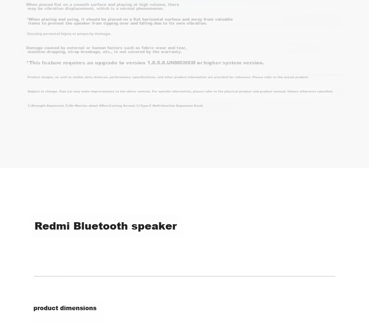 MI Redmi Bluetooth Speaker, Black, MI Speaker Audio System, Long Battery Life, IP67 Dust And Water Resistant, Portable Outdoor Speaker with Subwoofer, High-Fidelity, Gift, Home Use 21