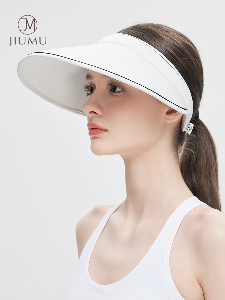 JIUMU Women's Sun Protection Hat, Sunshade Hat, Open-Top Cooling Hat, Summer Outdoor Face-Covering UV Protection Cap CD063, Rafael Tea 1