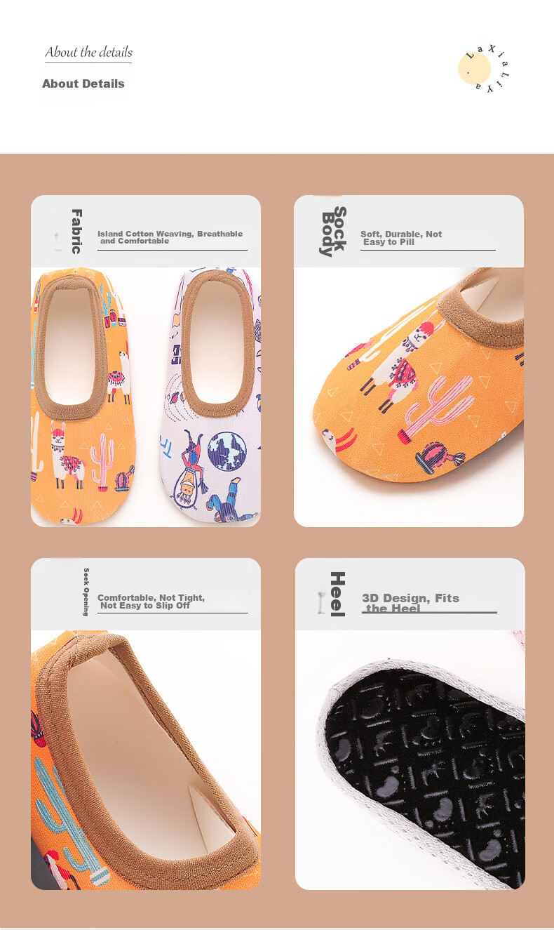 LAXIALIYA Children's Floor Shoes, Baby Non-Slip Soft-Soled Shoes, Indoor Walking Socks, Infant Sock Shoes, Boys And Girls Spring And Autum 14