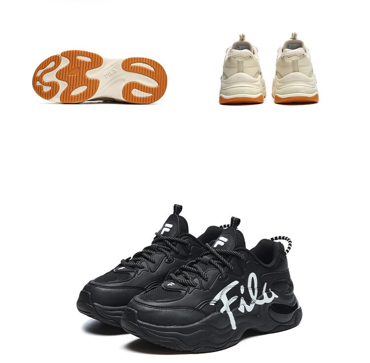 FILA FUSION Official Trendy Brand Women's Shoes BUBBLE Dad Casual Running Shoes Versatile Bubble Shoes 19