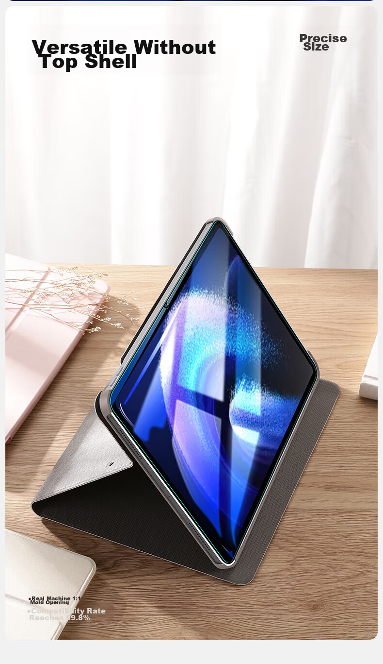 Shanmo Tempered Glass Screen Protector for Xiaomi Pad 7S Pro, 12.5-Inch, 2025 Model, Full Coverage High Definition Anti-Fingerprint Protective Film 18