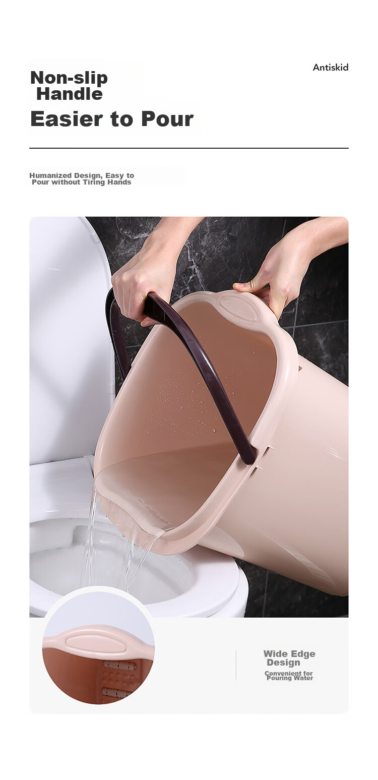 LYNN Foot Soaking Bucket, Enlarged And Thickened Foot Bath Basin, Deep Foot Soaking Bucket, Foot Therapy Bucket, Water Bucket, Foot Washing Basin with Handle 6