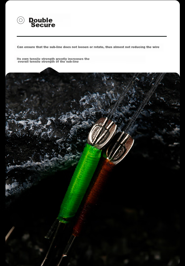BKK Seedless Double Hook for Bighead Carp, Silver Carp, Grass Carp And Black Pit Competition, Ready-Made Large Fish Hook 4