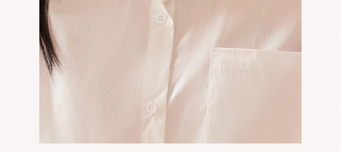 Chushen Spring Autumn Long Sleeve Women's Pure Cotton White Shirt Loose Fit Professional Commuter S13JC2740 6