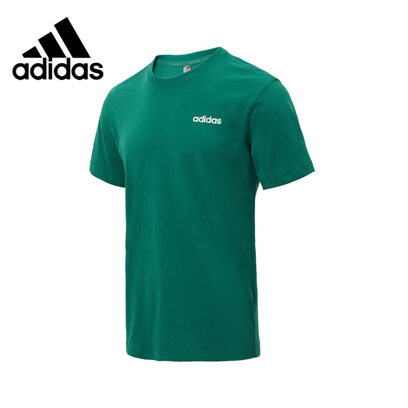 Adidas Cotton Short-Sleeve T-Shirt for Men, Round Neck Undershirt, Casual Versatile Top, Men's Clothing, Size 3XL 1