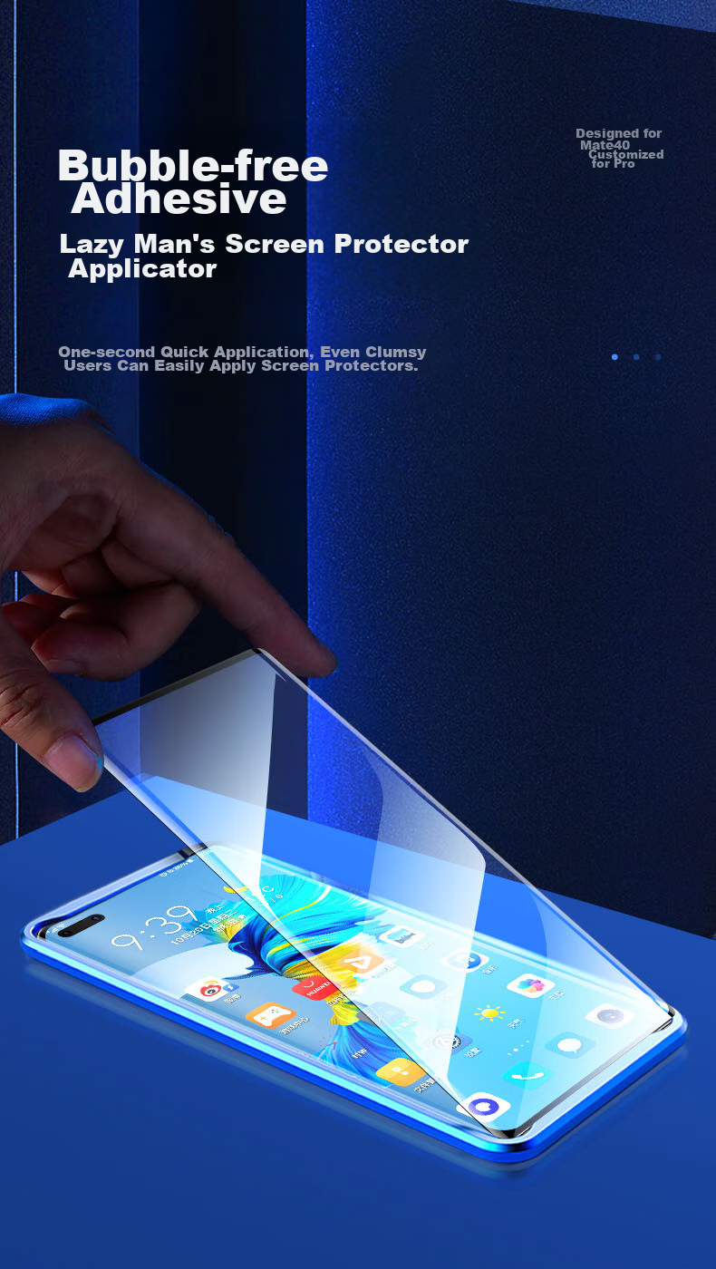 ESR Tempered Glass Screen Protector for Huawei Mate 40 Pro/E Pro/+/Mate 40 RS Porsche Design, Full Coverage Protective Film, High-Definition Curved Hot-Bent Glass, Anti-Fingerprint Front Screen Protector 10