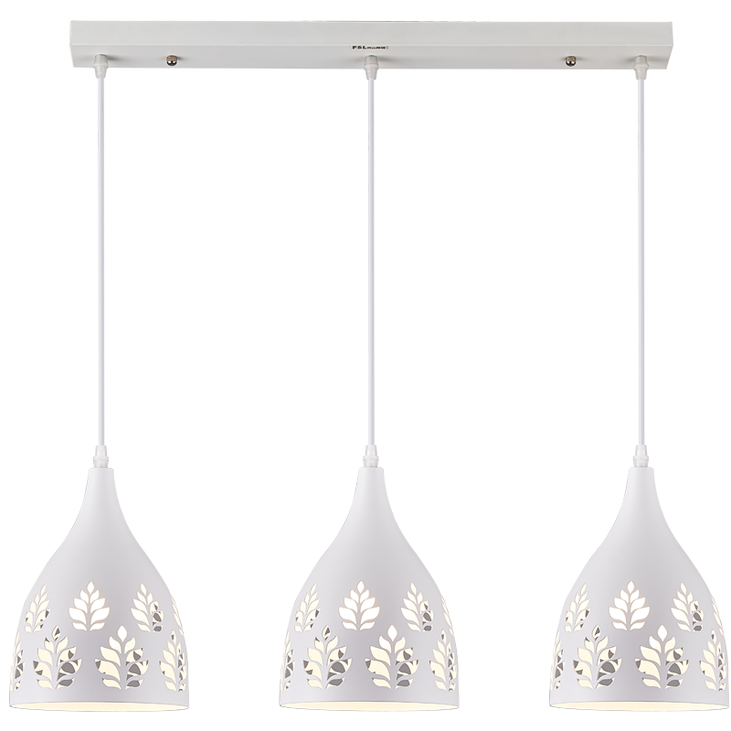 Foshanzhaoming LED Dining Room Pendant Light, Three-Head Ceiling-Mounted Chandelier, Creative Bedroom Lamp, Long Strip 50623