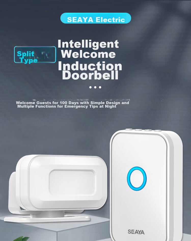 Xiya Welcome Sensor, Wireless Doorbell, Welcome Greeter, Reminder Device, Convenience Store And Supermarket Entrance Announcer 1