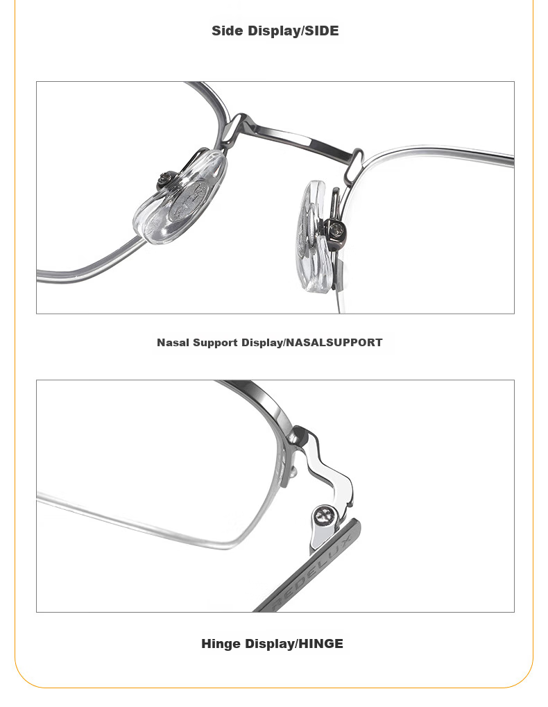 Xiyanghong Reading Glasses Ultra-Light Anti-Blue Light Stylish Business High-End Presbyopic Glasses for Middle-Aged And Elderly, High-Definition E9086Q 300 Degrees 10