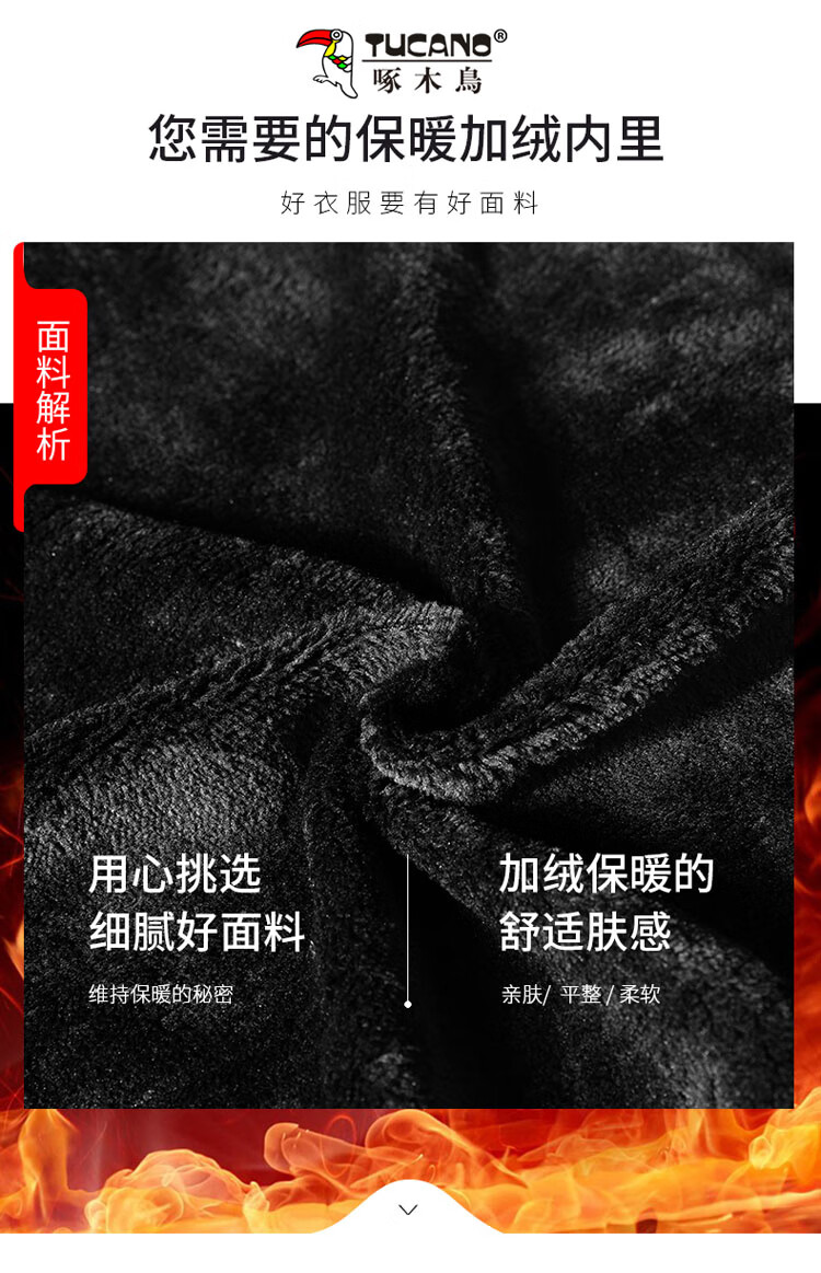 TUCANO Jacket Men's Coat Autumn Winter Men's Clothing Men's Wear Business Casual Stand-Up Collar Top Clothing Black XL 5