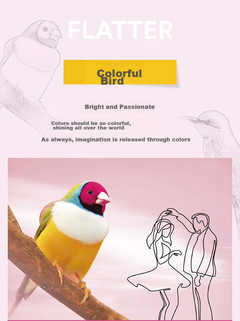 3M Sticky Notes, Memo Pads/Note Paper/Notepad/Notebook, Office Supplies, School Supplies Stationery, Flamingo Series 4 Colors Sticky Notes Memo Pads, 656SS-MC 9