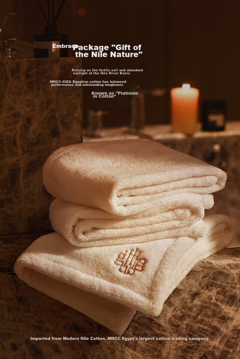 Canasin [Hug Towel] Egyptian Cotton Men's Absorbent Face Towel, Pure Cotton High-End Bath And Sports Towel, 100*50cm 3