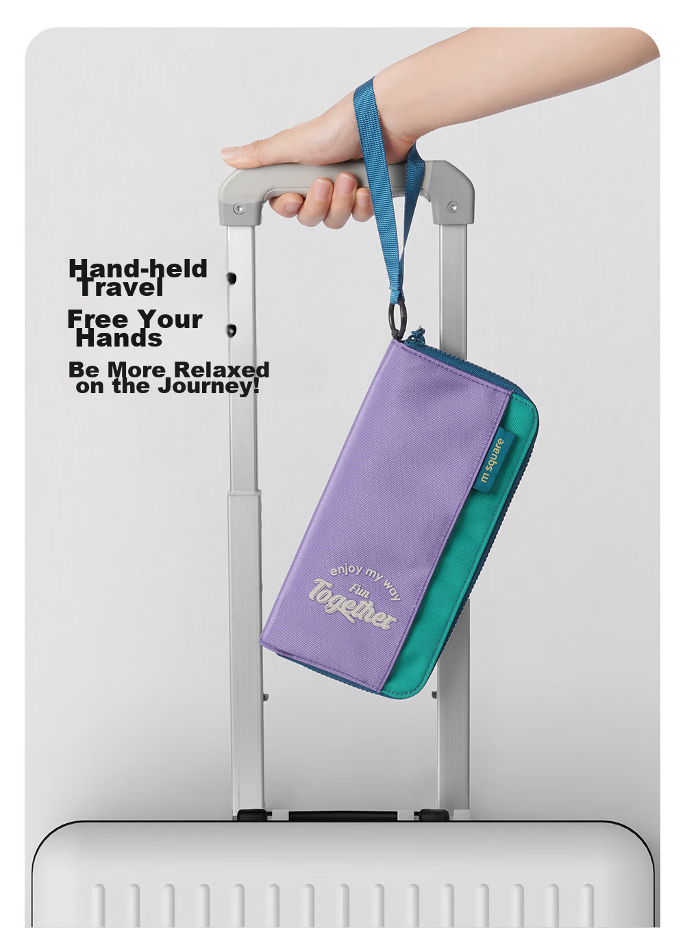M Square RFID Anti-Theft Passport Holder Travel Document Organizer Large Capacity Protective Case Portable for Abroad 3