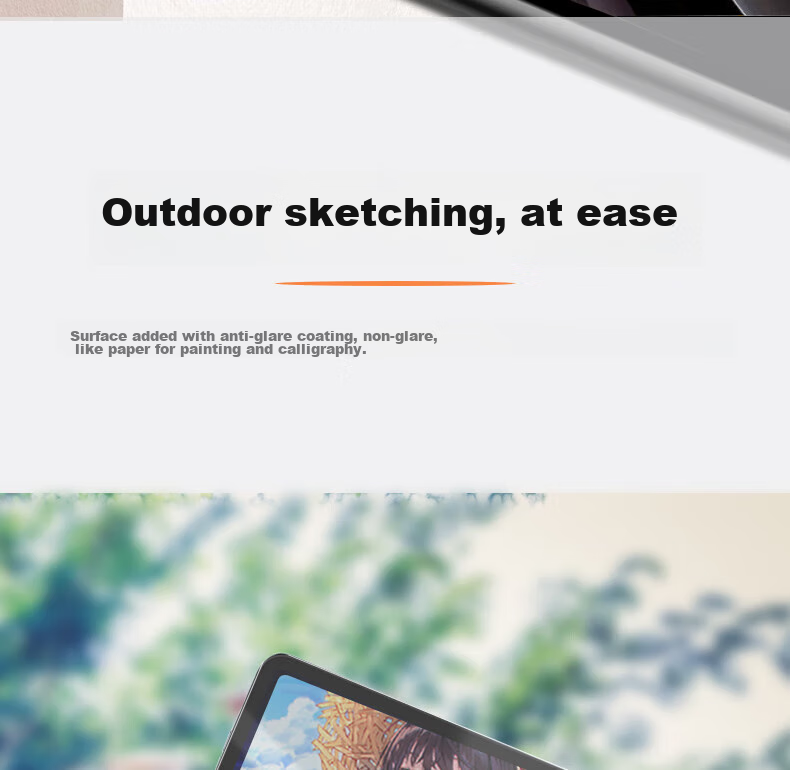ESCASE Xiaomi Pad 6/6 Pro Paper-Like Film, Tablet Protective Film, Kent Paper 2023 Model, Frosted Full-Screen Hand-Drawn Writing And Drawing Professional Screen Protector 11