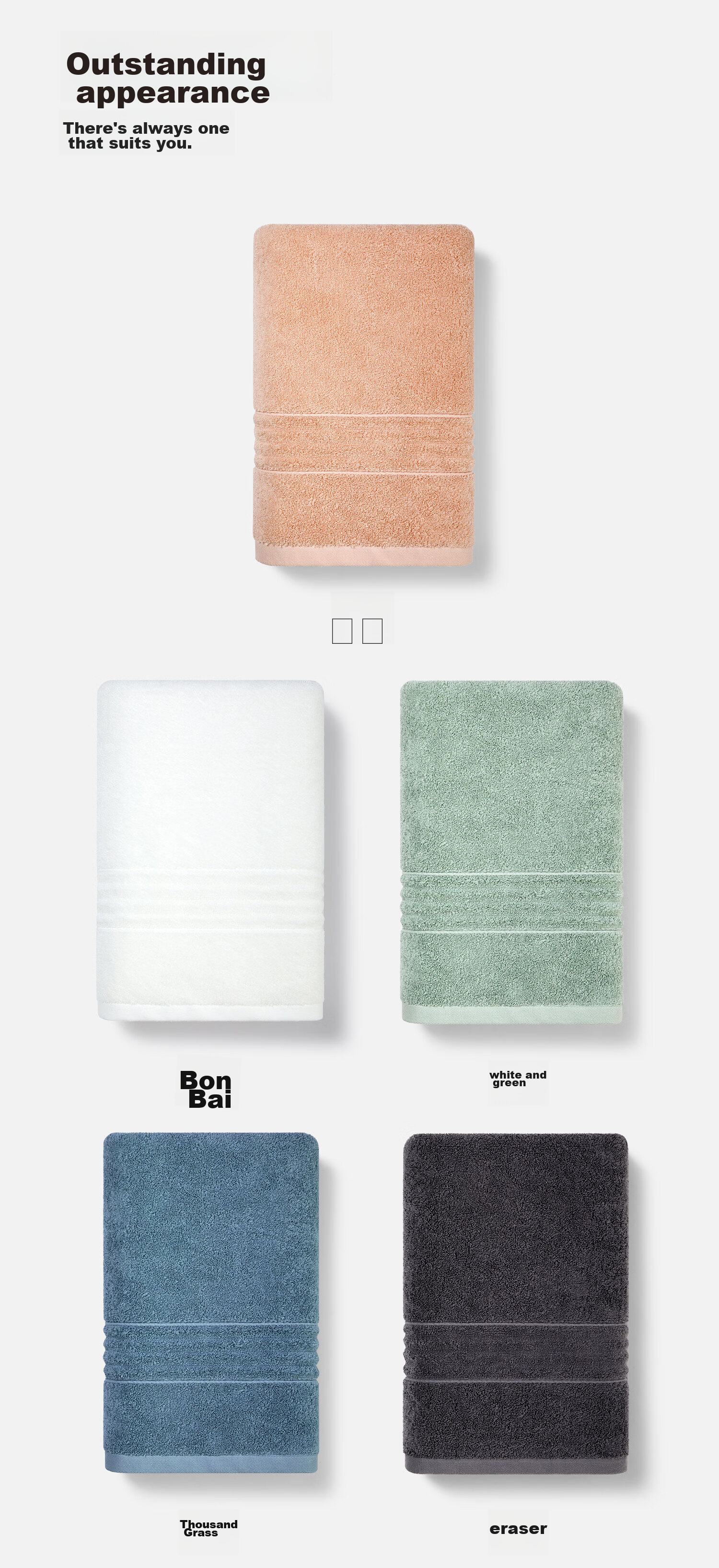 GGT Qingyi Pure Cotton Bath Towel, Large Towel for Men And Women, Adult Bath Towel for Home Use, Soft And Absorbent, Carbon-Removing 11
