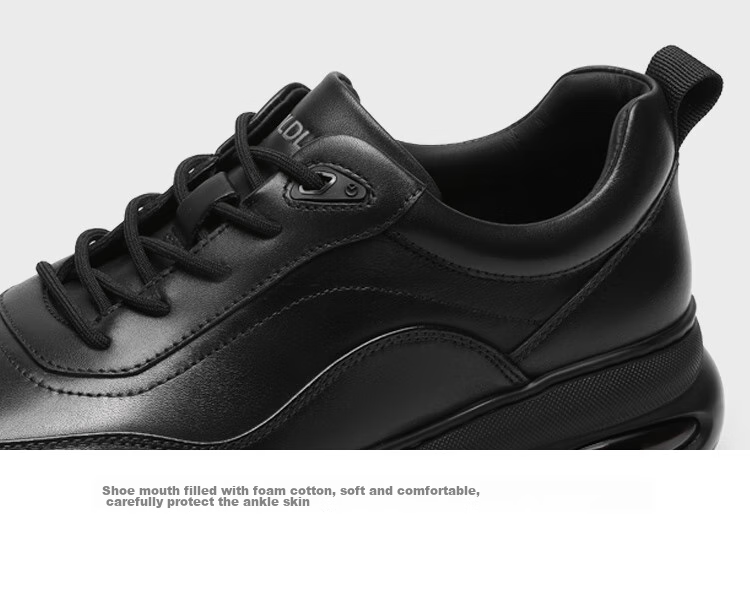 Goldlion Men's Shoes, Thick-Soled Casual Shoes, Soft And Durable Outdoor Trendy Versatile Sneakers, G559430518AAA, Black, Size 41 17