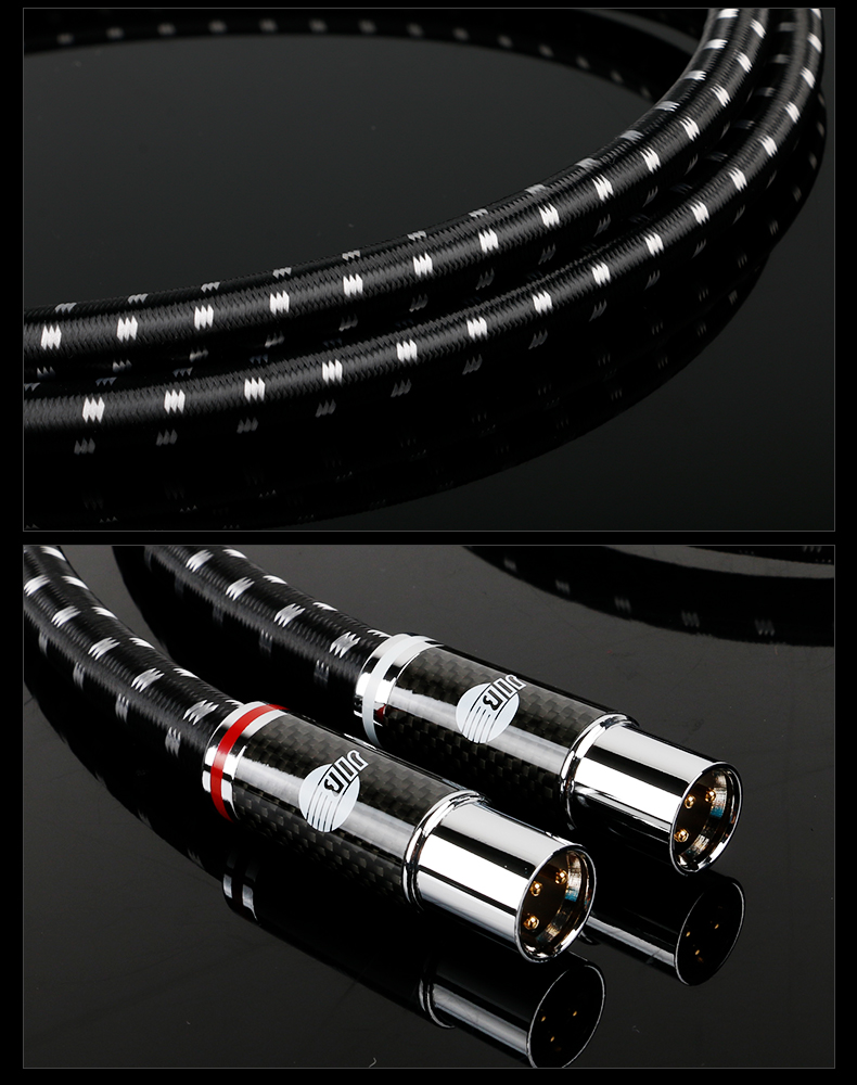 JIB High-End Flagship, XLR Male to Female Audio Cable, Balanced XLR Cable for CD/Amplifier/preamp/speaker Connection BEB-2004 1 Meter Pair 2