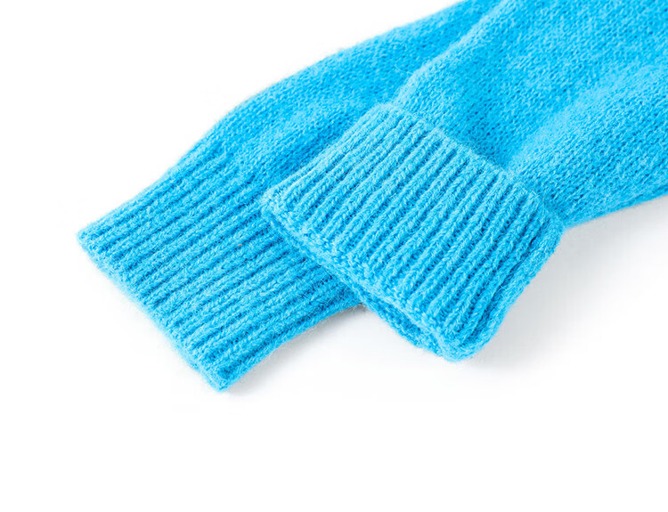 Dme [Blue Coastline] Brightening Basic Loose Pullover, Lazy Lightweight Spring And Autumn Knit Sweater for Wome 14