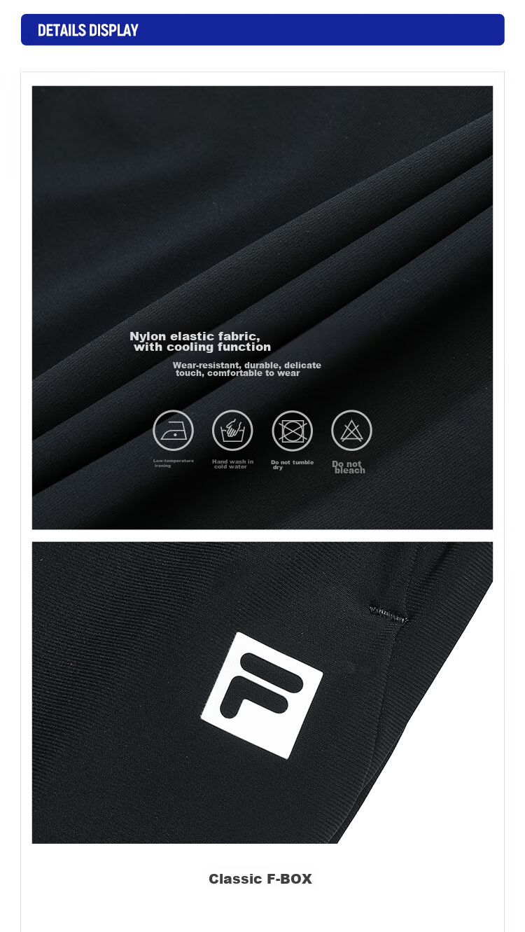 FILA Official Men's Knitted Pants, Summer Basic Simple Straight-Leg Sports Fitness Trousers 17