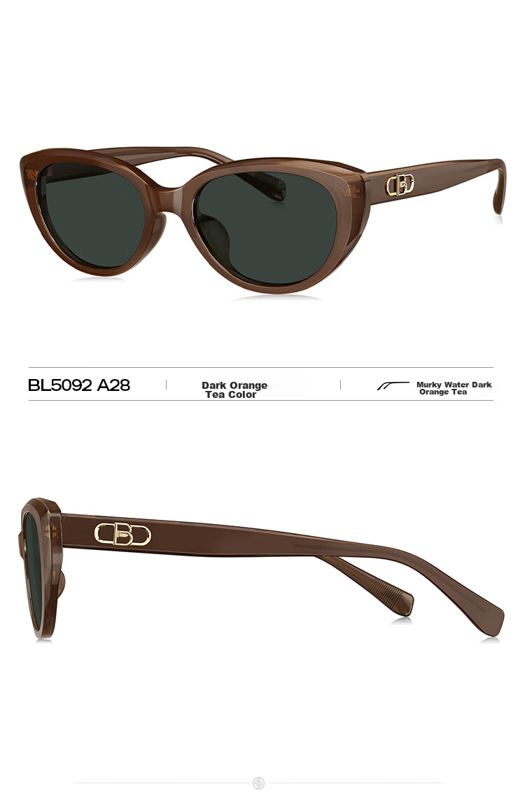 BOLON Sunglasses, Yang Zi's Style, Cat-Eye Sunglasses, UV Protection, Driving Sunglasses for Women, Trendy, BL5092C10 13