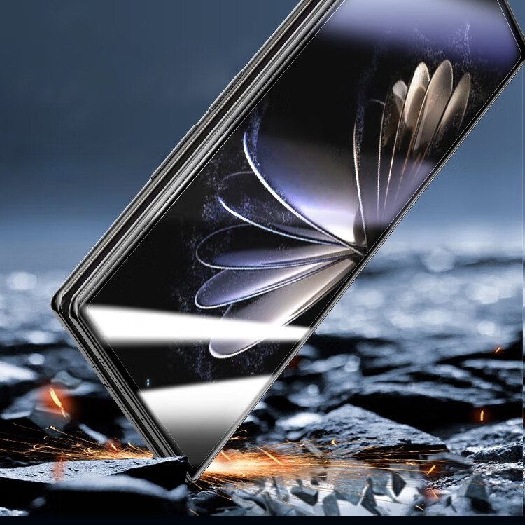 ESCASE Xiaomi MixFold3 Tempered Glass Screen Protector for Fold2 Phone, Foldable Screen Front Film, Outer Screen Curved Full Coverage Ultra-Thin Shatterproof Glass Film, Fingerprint-Resistant High-Definition Protective Film 5