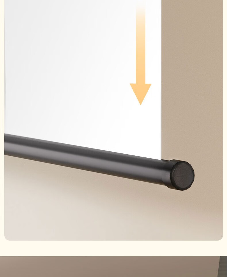 Deli 100-Inch 16:9 White Plastic Wall-Mounted Simple Projector Screen, Projection Screen, Compatible with Jianuo, XGIMI, Dangbei, Xiaomi Projectors Screen 50448 9