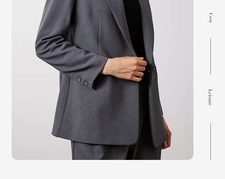 Navigare Women's Commuter Casual Blazer, Simple And Elegant Work Suit Jacket 2331804506 41