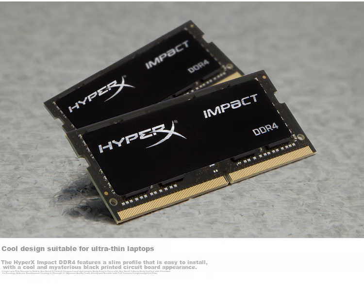 Kingston FURY 64GB (32G×2) Kit, DDR4 3200 Laptop Memory Module, Impact Storm Series, HyperX 2