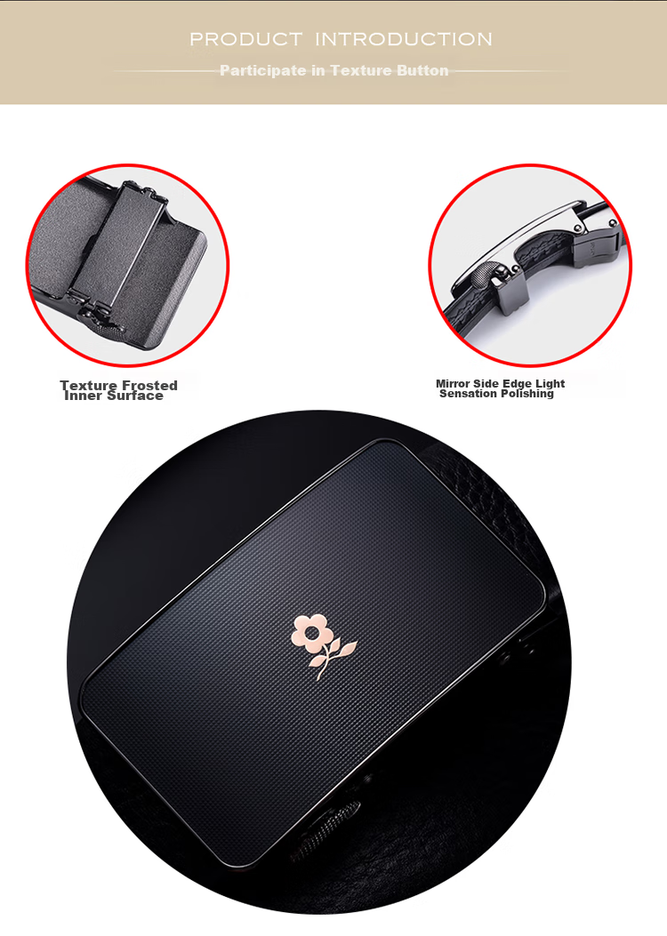 MONTAGUT Men's Leather Belt, Automatic Buckle, Formal And Casual Wear, Father's Day Gift Box, Practical for Me 5