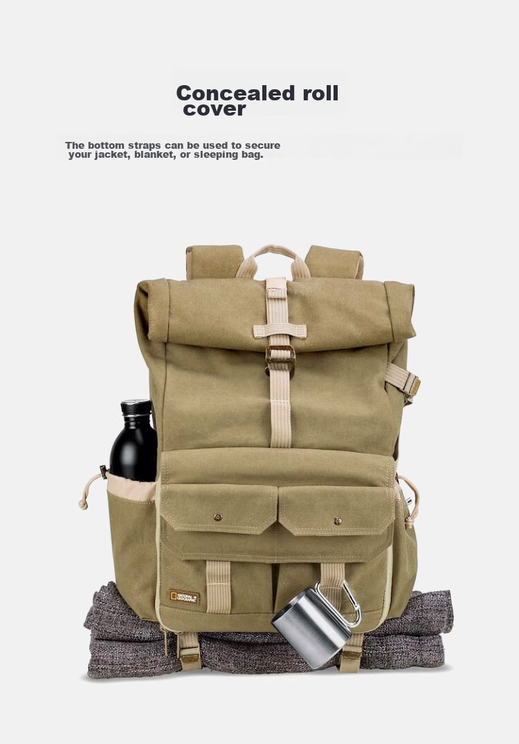 National Geographic NG 5170 DSLR And Mirrorless Camera Professional Photography Bag Medium-Sized Backpack Earth Explorer Series Travel Multifunctional Portable 13