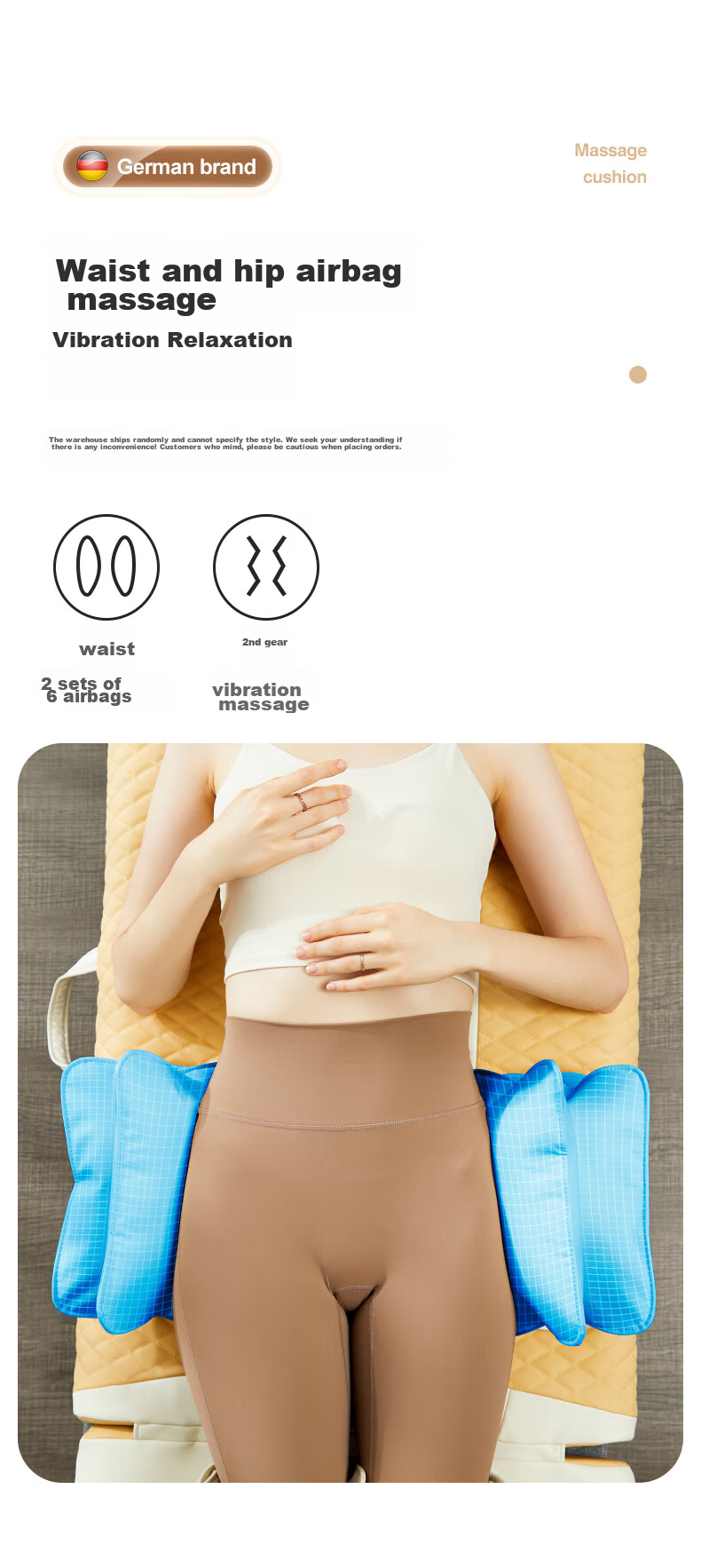 CLORIS [Price Protection 618] German Air Wave Full Body Massage Pad, Waist Massager, Massage Mat for Neck, Shoulder, Back And Buttocks, Hot Compress, Gift for Husband Or Wife on May 20th, Q1 10