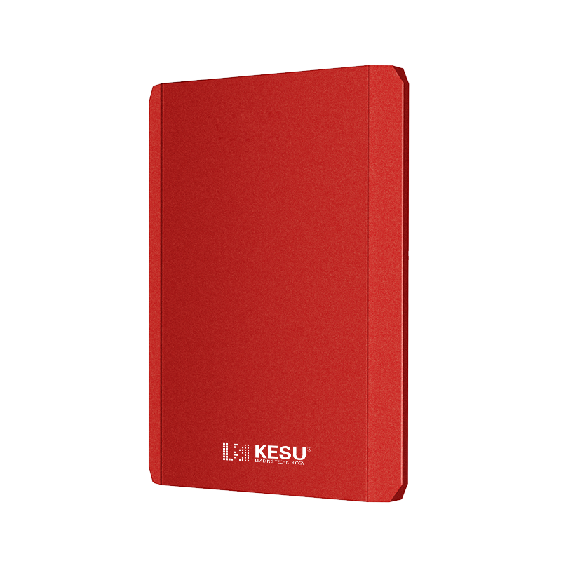 KESU 500GB Portable Hard Drive, Large Capacity, Connects to Laptop And Phone via USB3.0, K208-Hot Blood Red, 2.5-Inch External Mechanical Hard Drive, Large USB Flash Drive
