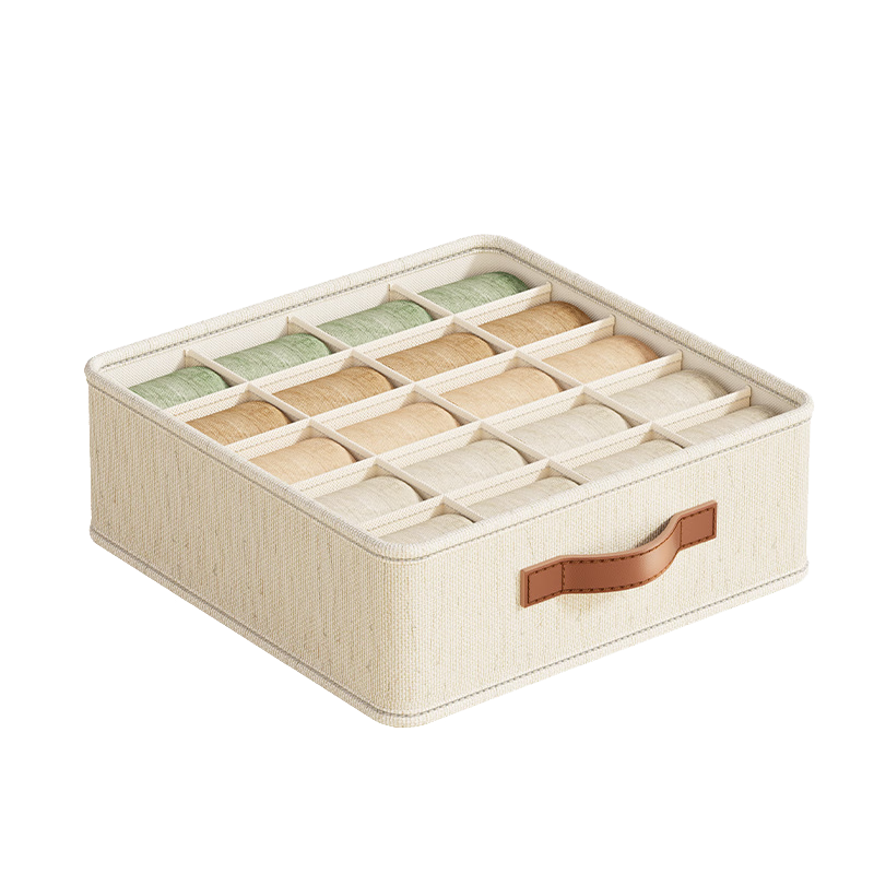 Shuranjia Tian Shan Jia Underwear Storage Box Bedroom Panty Organizer Multi-functional Dormitory Wardrobe Underwear Container 20 Compartments