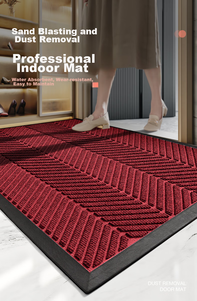 Dajiang Entrance Door Mat, Rubber Doormat, Entrance Carpet, Commercial High-End Mat, Entrance Mat, 80x120cm 1