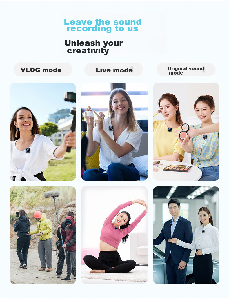 Haomuren Wireless Lavalier Microphone Live Streaming Receiver, Mobile Phone-Specific Recording Device, Sound Card Noise Reduction, Douyin Host Karaoke Video Recording, Small Bee Computer Camera Microphone, One-To 14