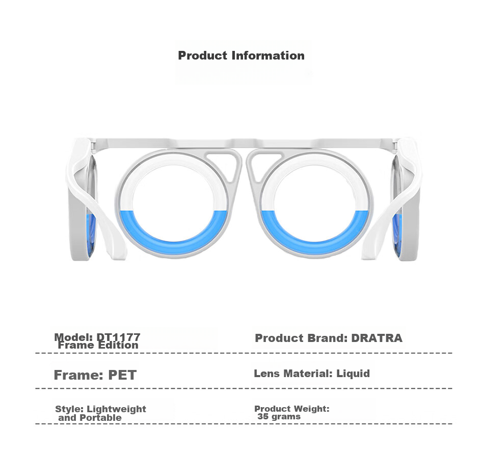 DRATRA Motion Sickness Glasses Liquid Miracle High-Tech Anti-Sea-Sickness And Air-Sickness Glasses for Adults, Children And Elderly, Game Anti-3D Dizziness Preventio 10