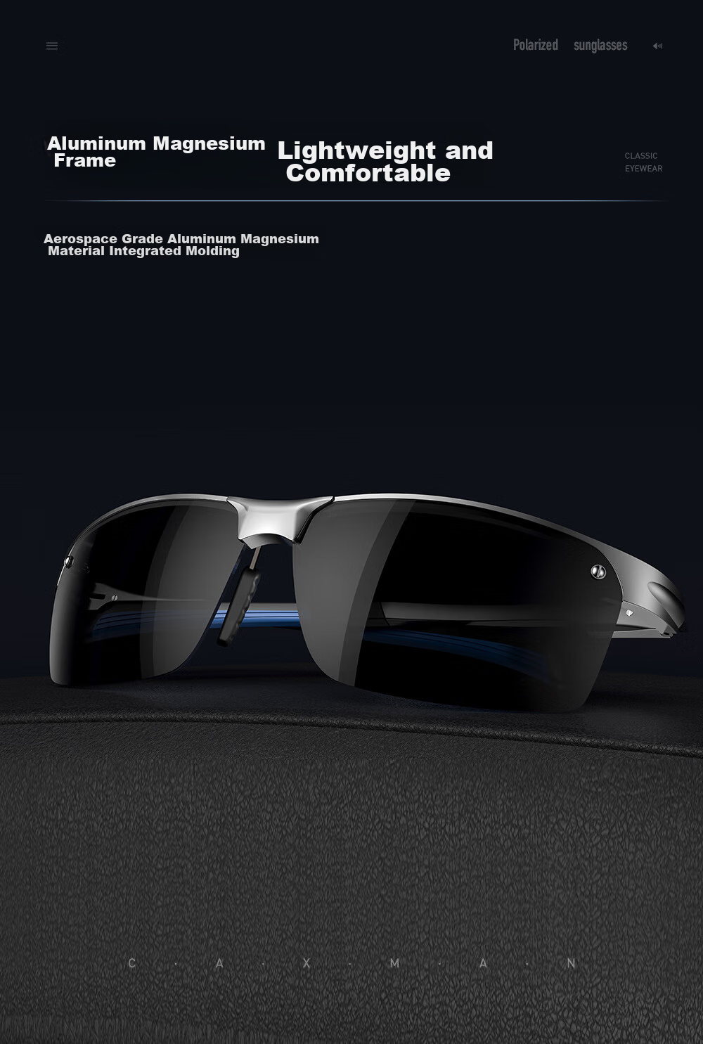 CAXMAN Sunglasses for Outdoor Sports, Hiking, Fishing, Casual Polarized Men's Sunglasses, Driving Glasses, Cycling Sunglasses 4