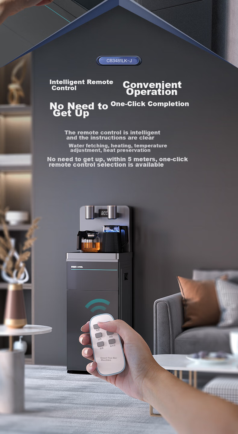 Anjier Tea Bar Machine for Home Use, High-End Living Room Water Dispenser And Boiler, All-In Cooling And Heating System, Bottom-Loading Automatic Constant Temperature Bottled Water Direct Drinking Machine 3481 10