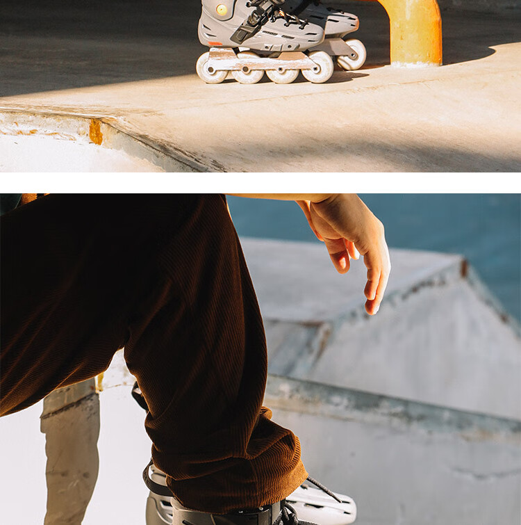 Feiying Roller Skates for Adults, Unisex Inline Skates, Professional Flat Shoes for College Students, Multifunctional Inline Skating Shoes 4