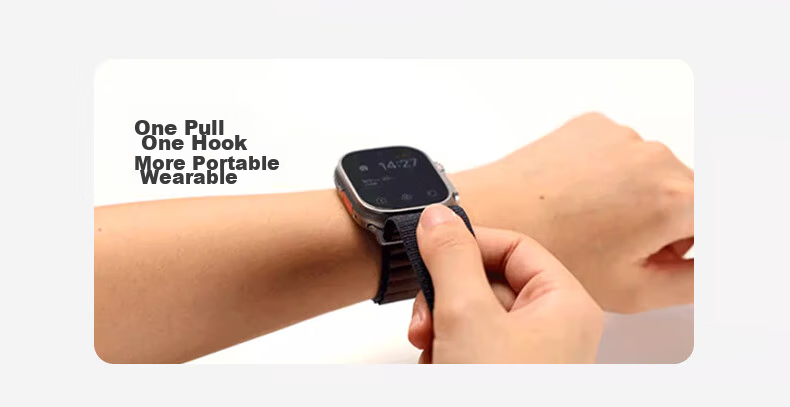 Mashi Compatible with Apple Watch Band, Apple Watch Ultra 3/iWatch Series 11/10/9/8/7/SE, Nylon Woven Blue, for 44/45/46/49mm 9